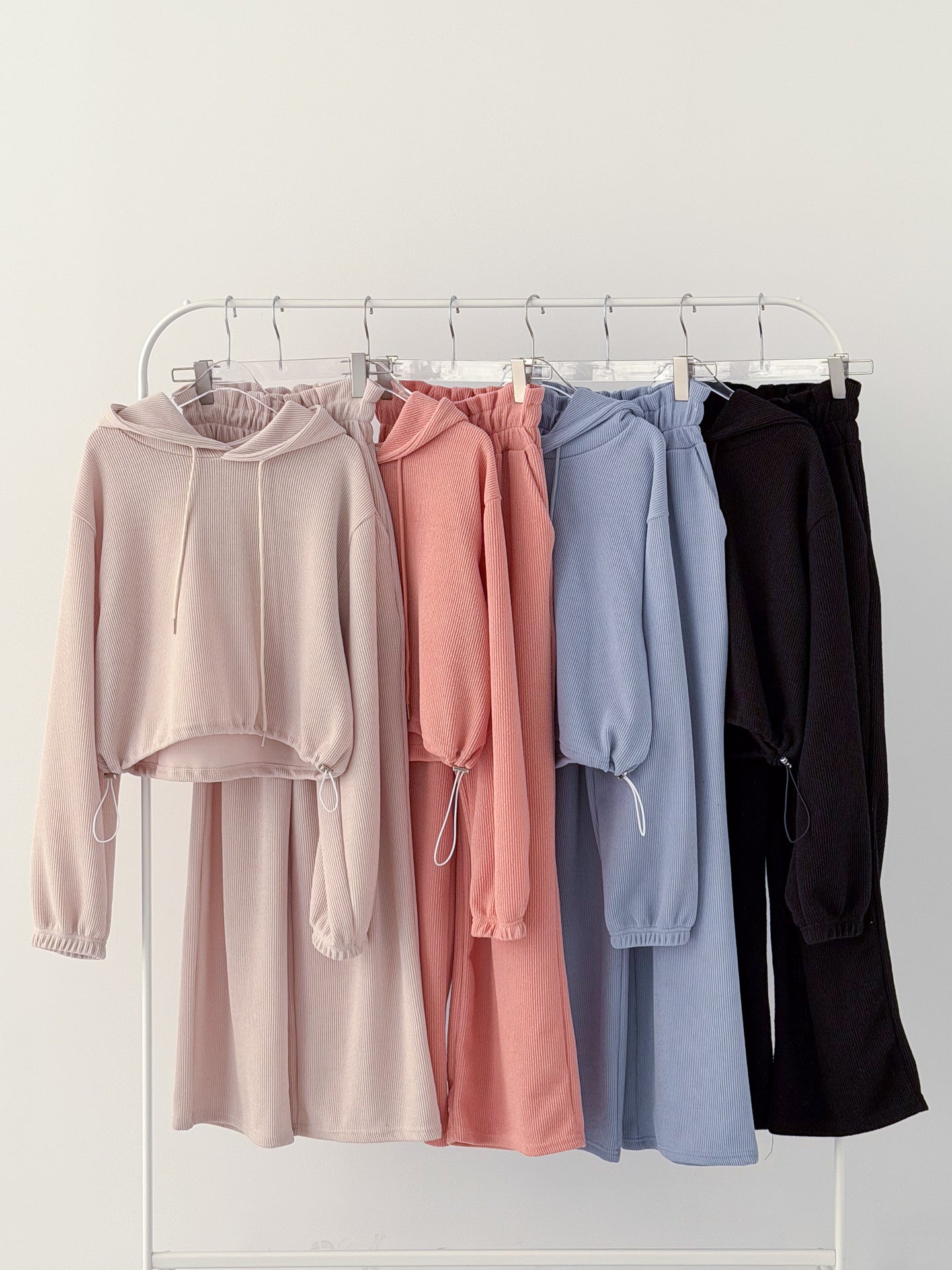 Crop Hoodie Set