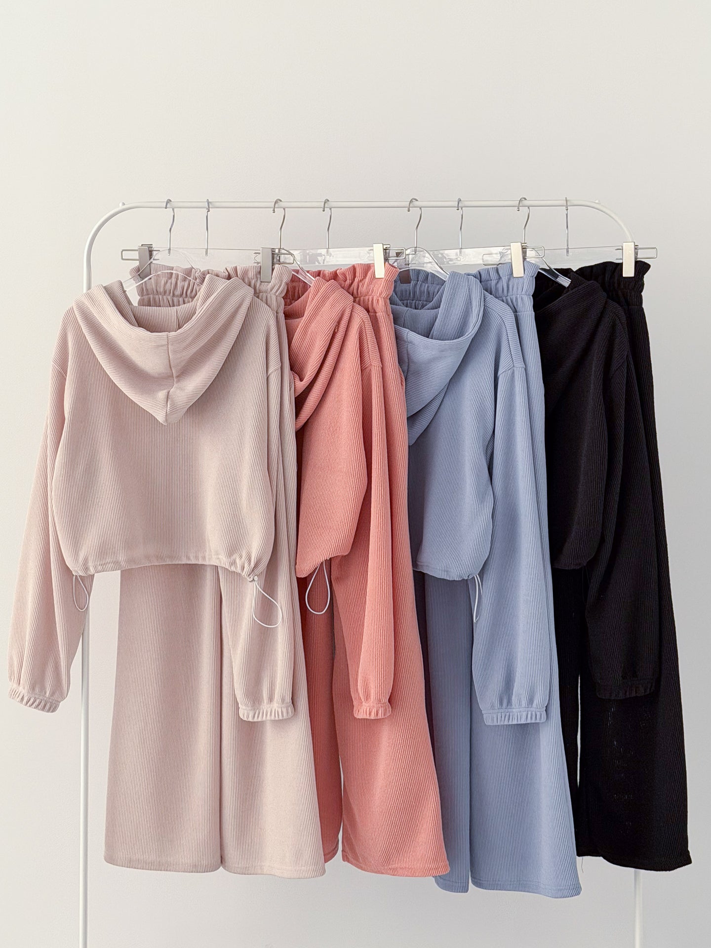 Crop Hoodie Set