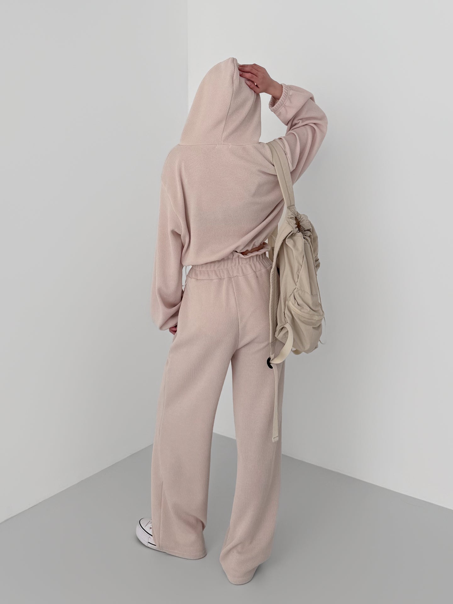 Crop Hoodie Set