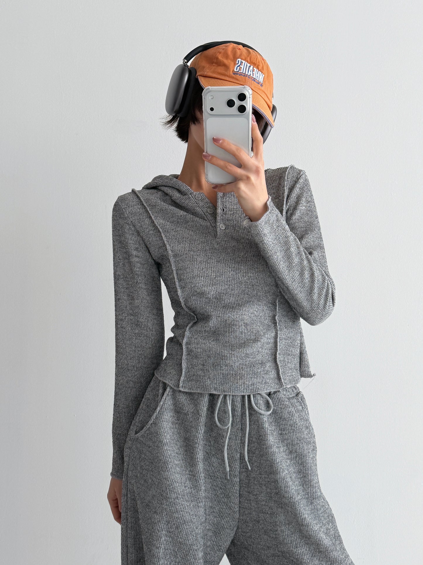 Time Button Hoodie Set