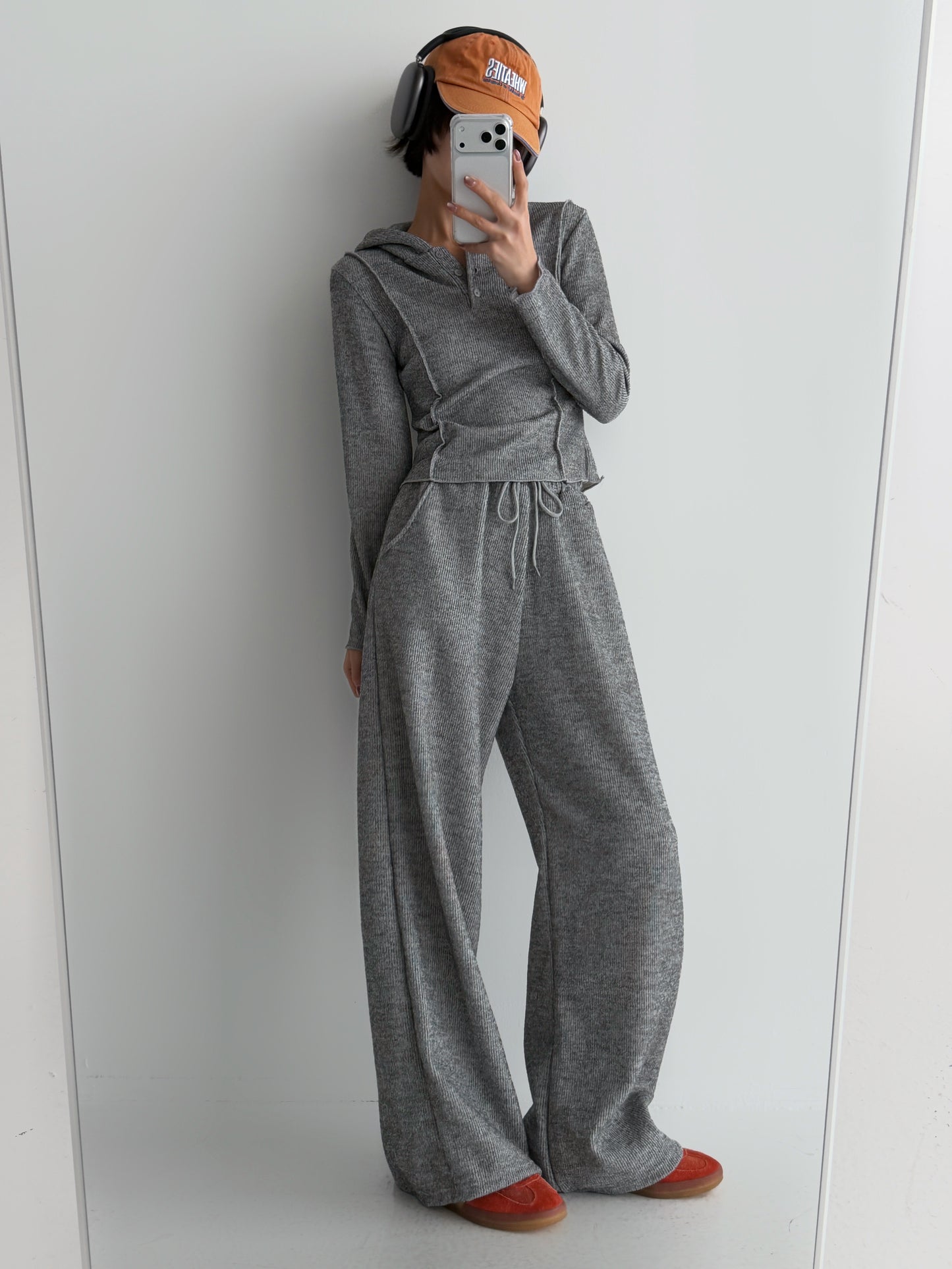 Time Button Hoodie Set