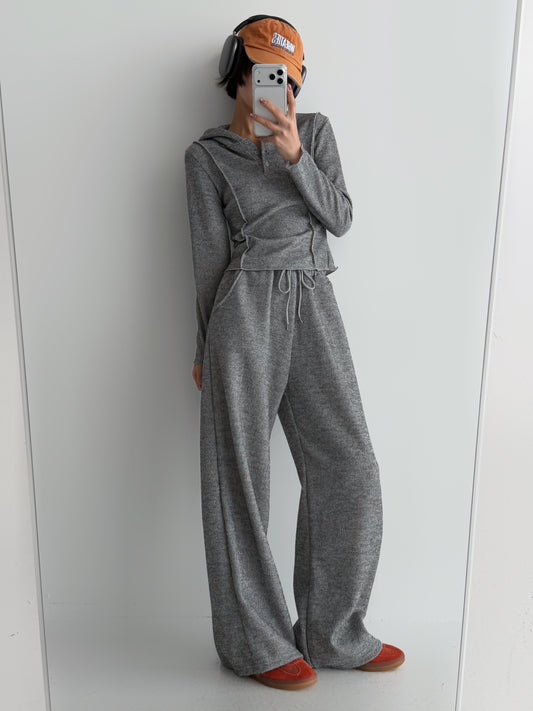 Time Button Hoodie Set