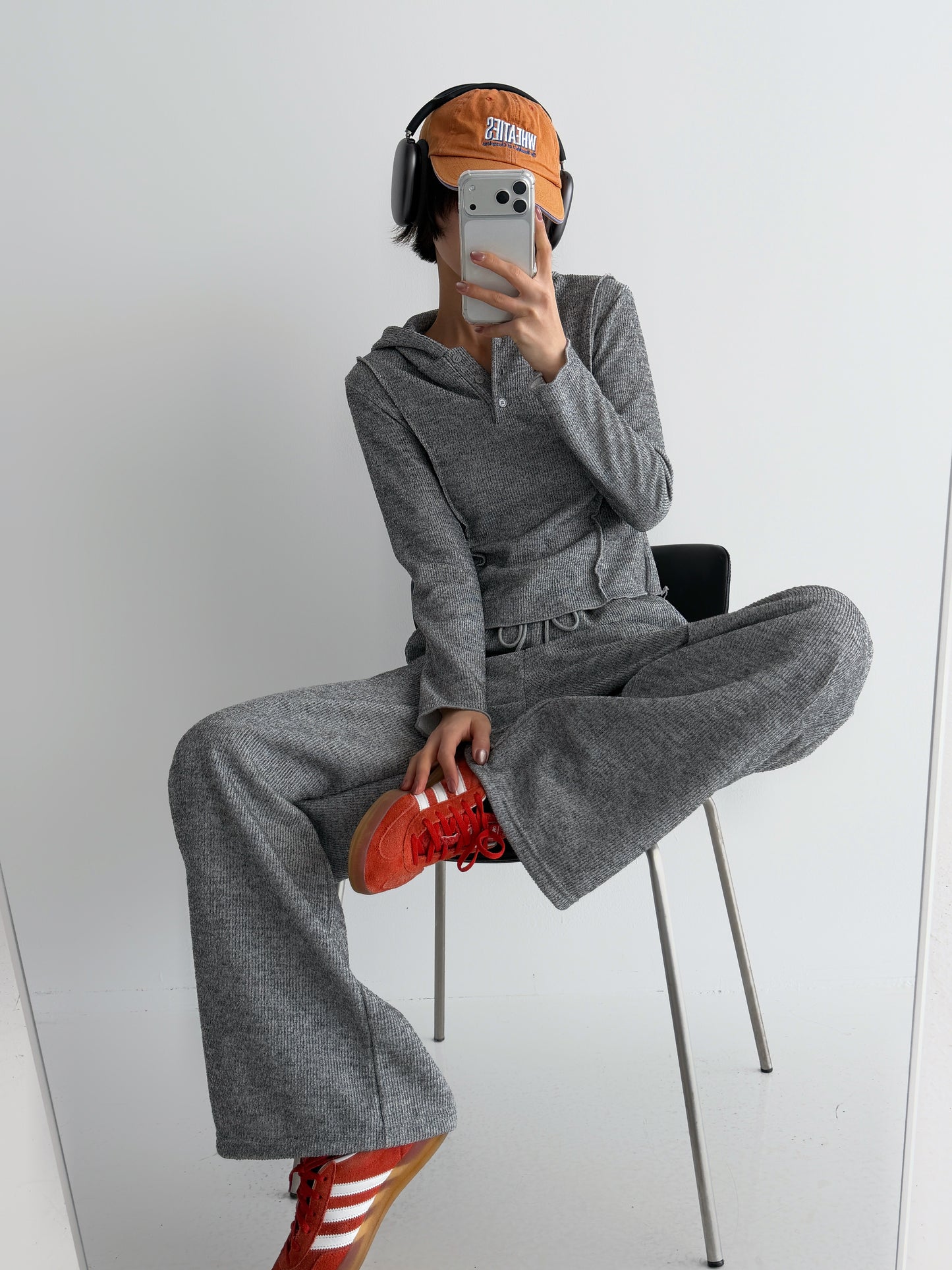 Time Button Hoodie Set