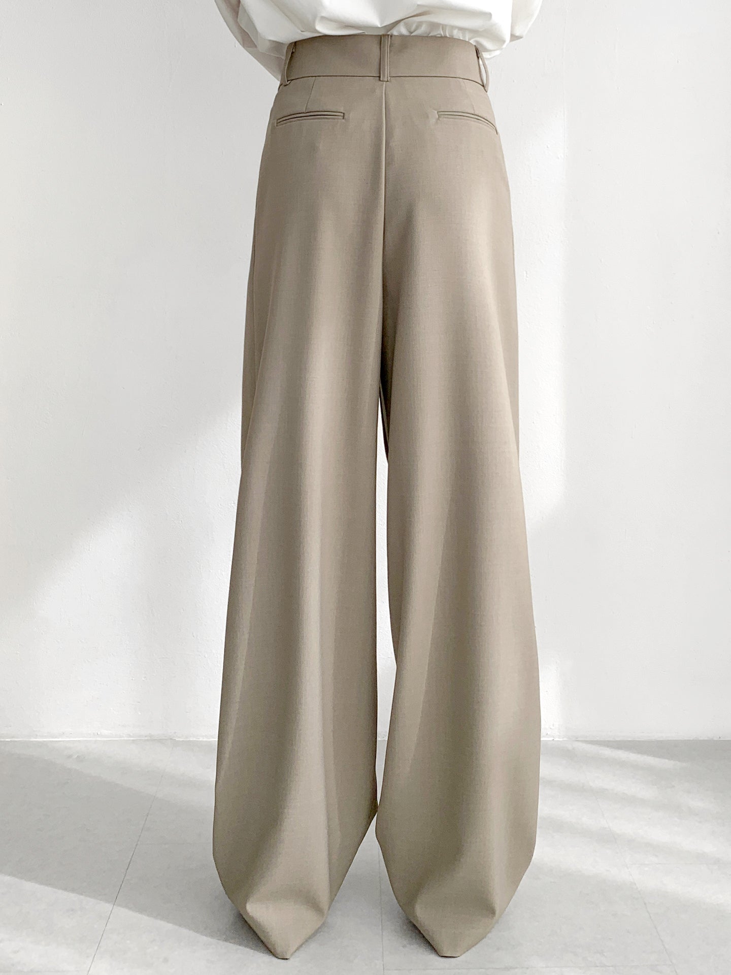Soft Belted Pleated Slacks