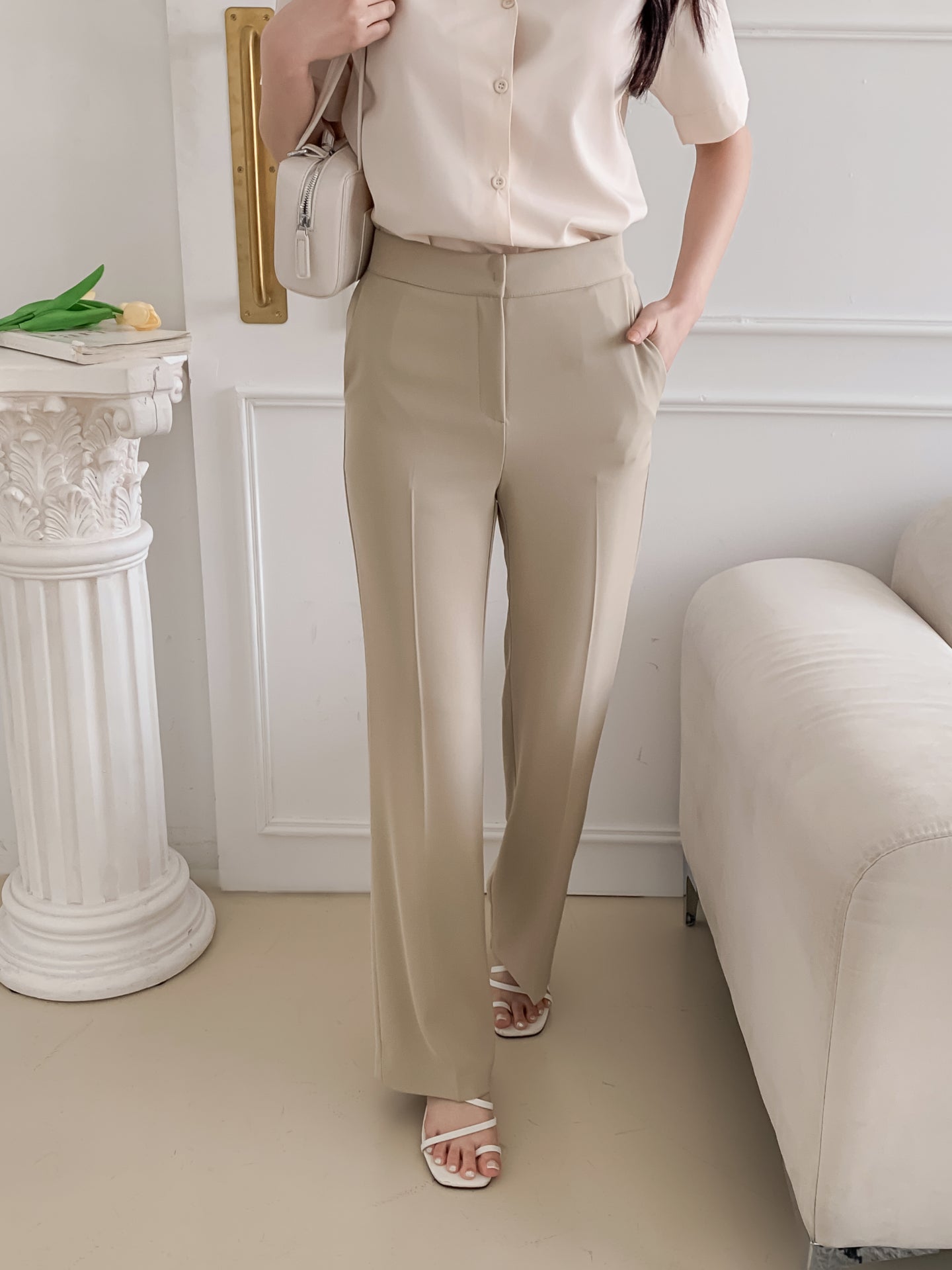 Office Straight Bootcut Slacks