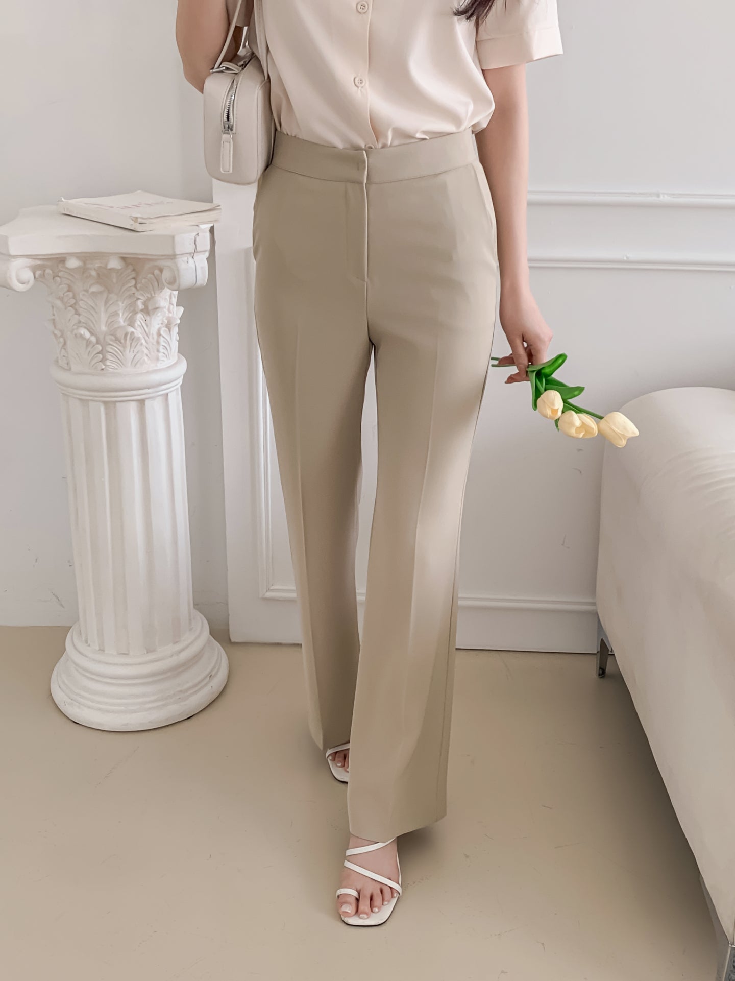 Office Straight Bootcut Slacks