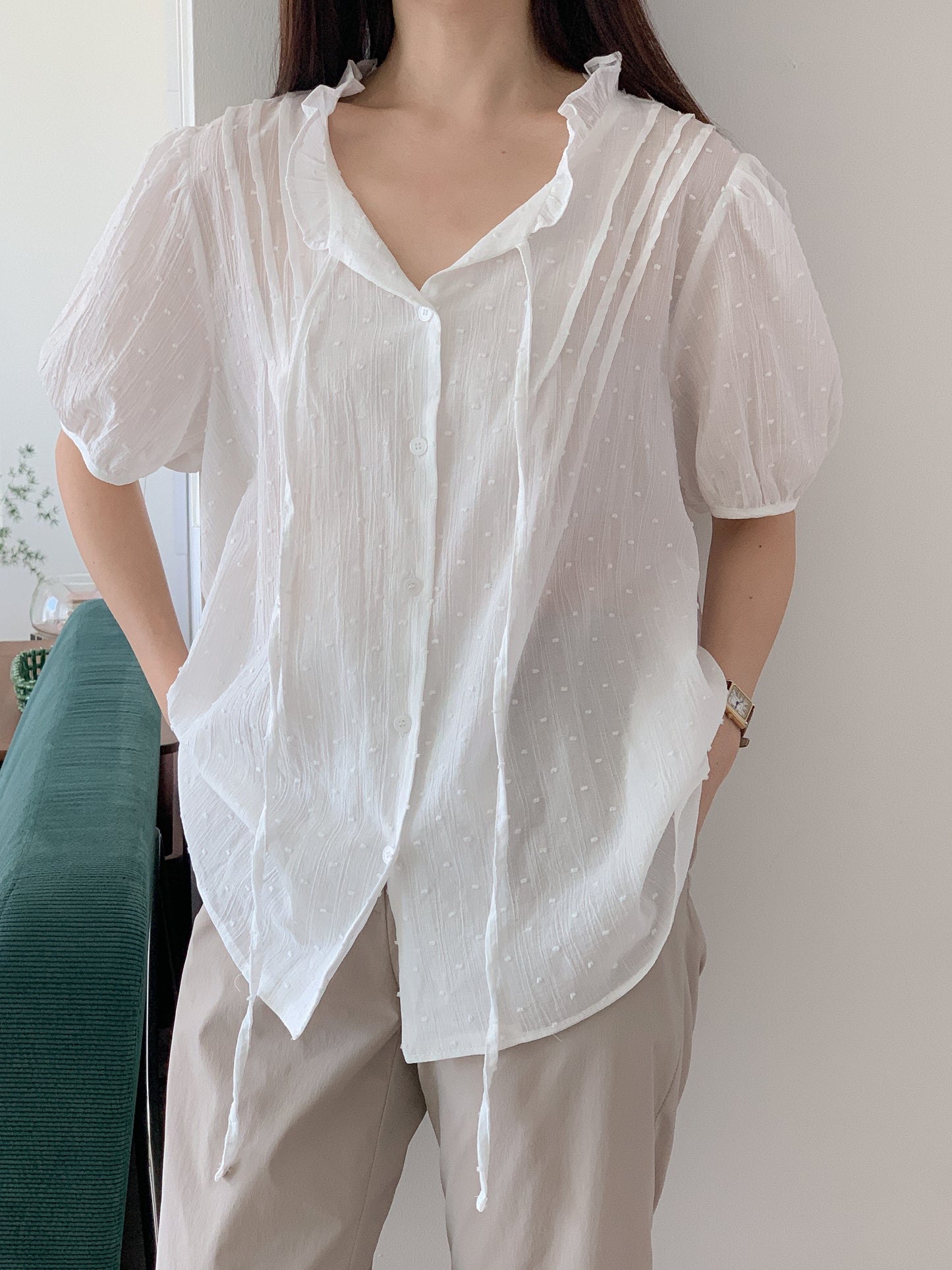 Pintuck Blouse