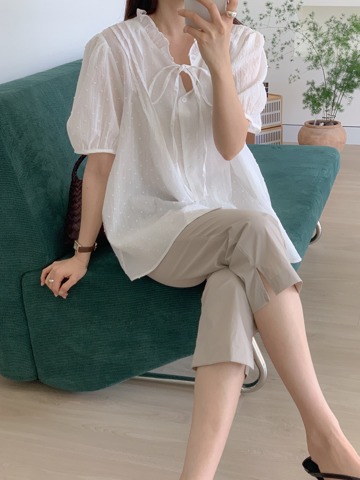 Pintuck Blouse