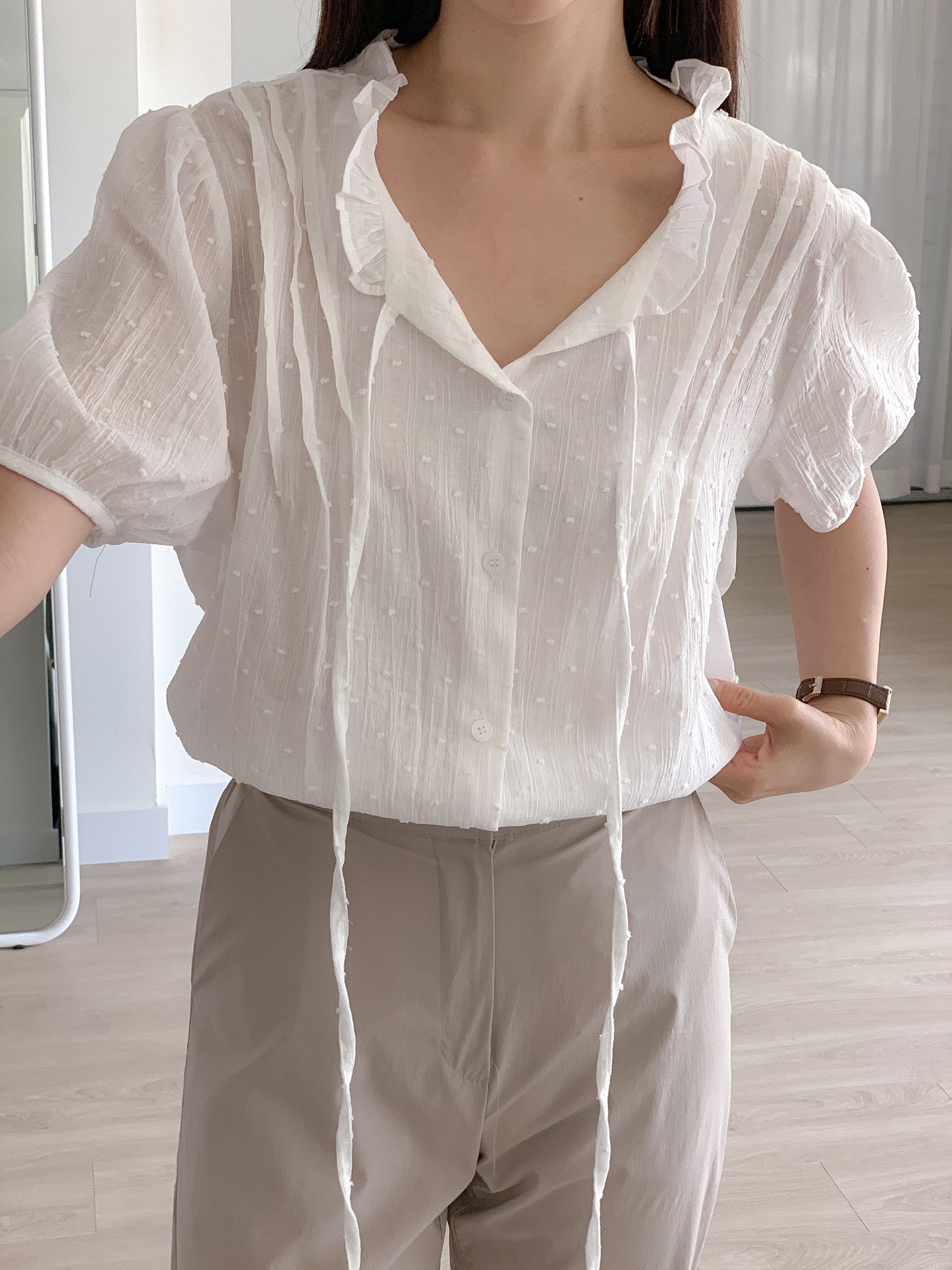 Pintuck Blouse